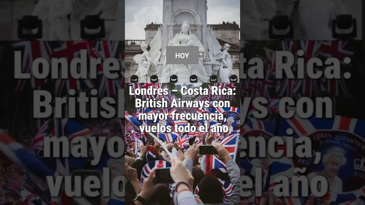 British Airways, vuelos todo el año Londres - Costa Rica