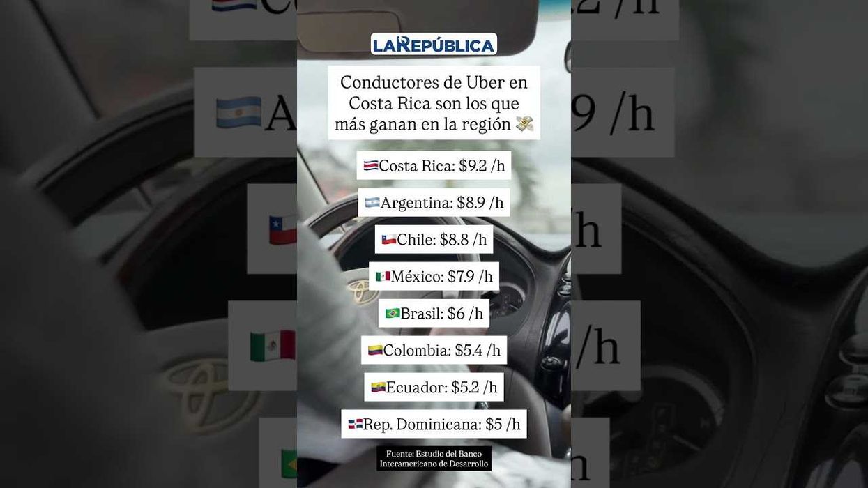 El informe calcula un ingreso promedio de $9.2 / h antes de gastos como combustible o mantenimiento