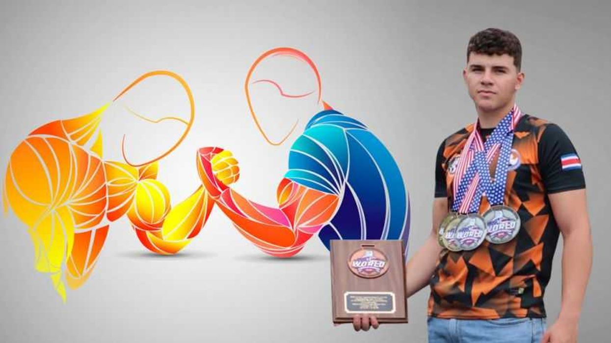 Tico Fabricio Fernández se corona campeón mundial de pulsos