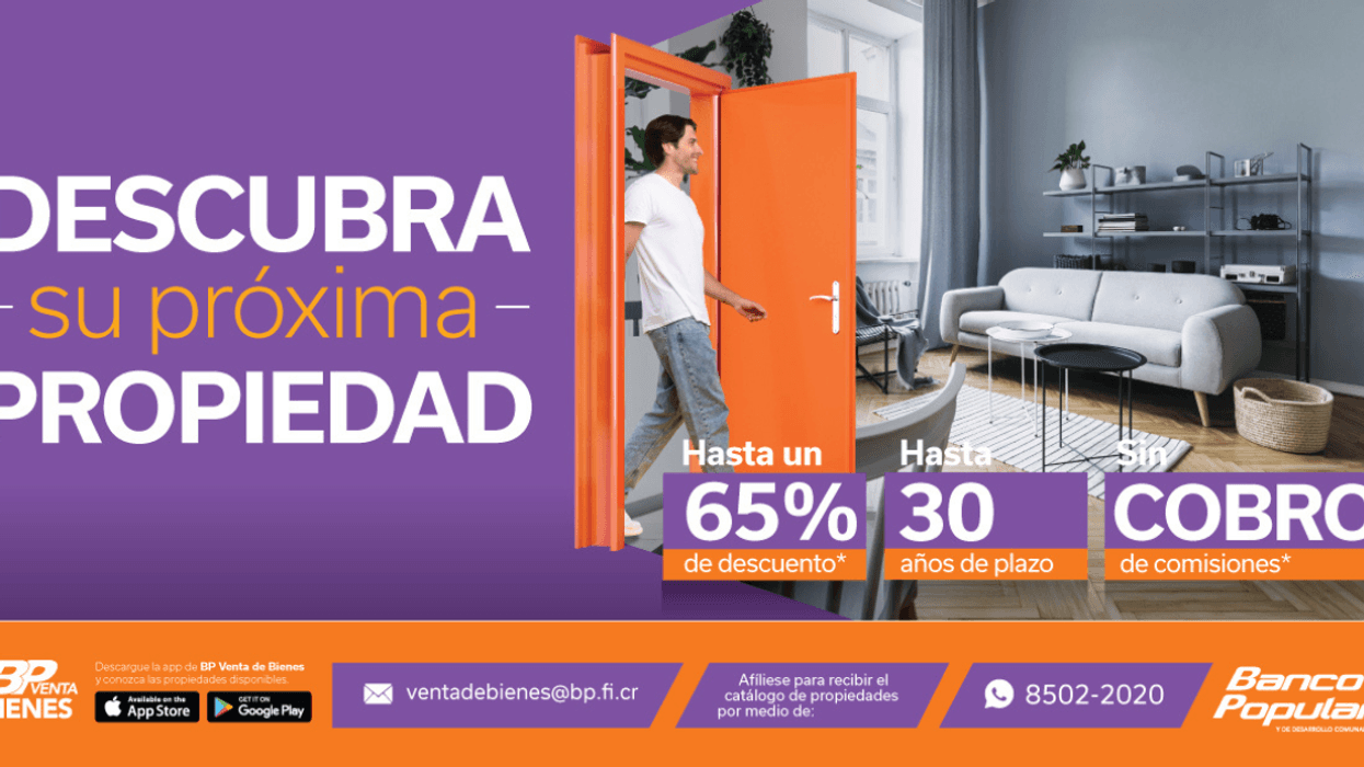 BP Venta de Bienes ofrece propiedades con hasta 65 % de descuento y financiamiento a largo plazo