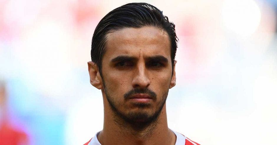 Bryan Ruiz antes del juego ante Serbia en el Mundial de Rusia