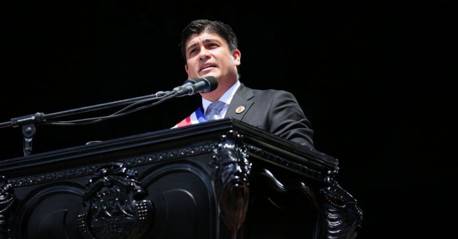 Carlos Alvarado, presidente de la República.