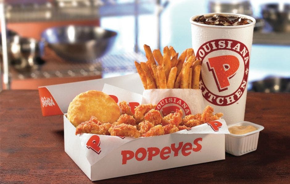 Menú de Popeyes