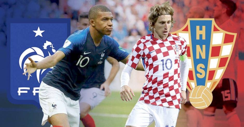 Kylian Mbappé y Luka Modric son los llamados a destacar y llevar el peso ofensivo en la final de Rusia.