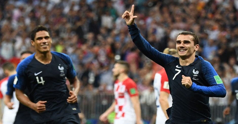 Antoine Griezmann anotó el segundo gol de los galos en la final de la Copa del Mundo.