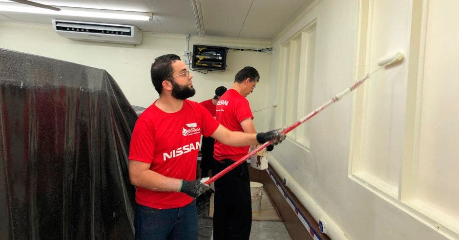 Entre las reparaciones realizadas a la Escuela San Rafael, se mejoraron la infraestructura, pintura, ventanas y paredes, entre otras.