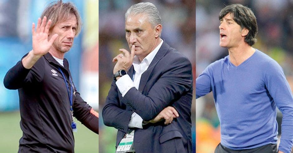 Ricardo Gareca, Tite y Joachim Low