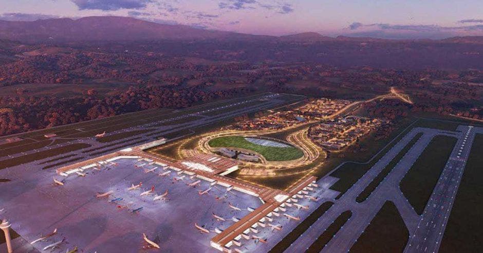 imagen de como quedará el aeropuerto