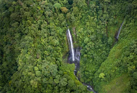 Catarata vista aérea