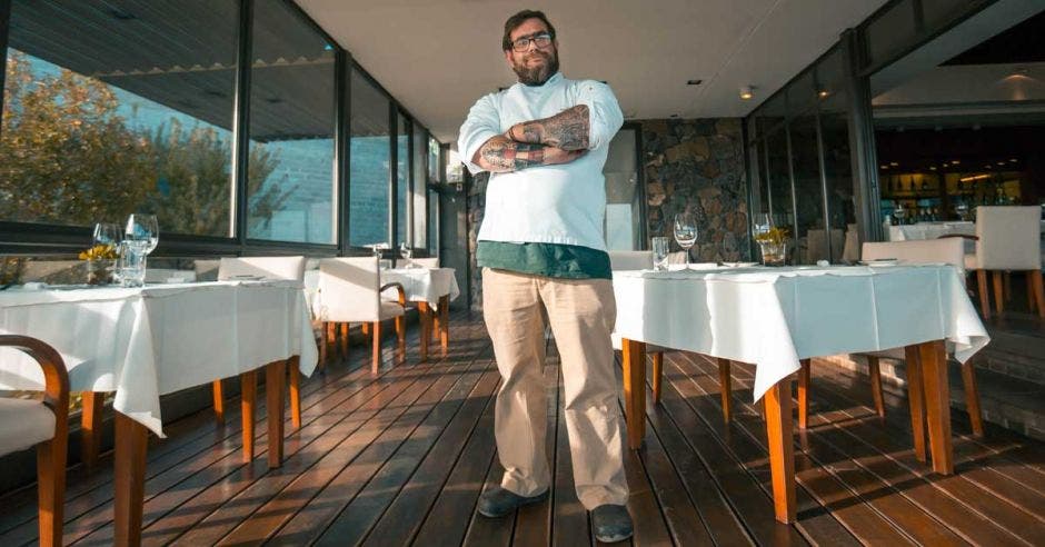 chef en un restaurante