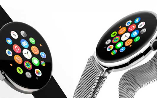 Dos Apple Watch sobre un fondo blanco