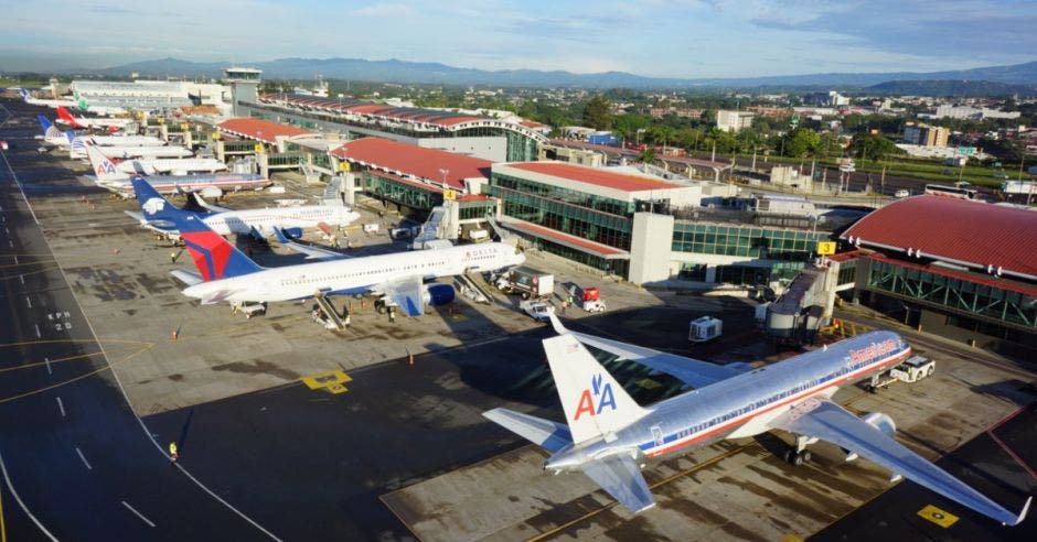 vista aérea del aeropuerto