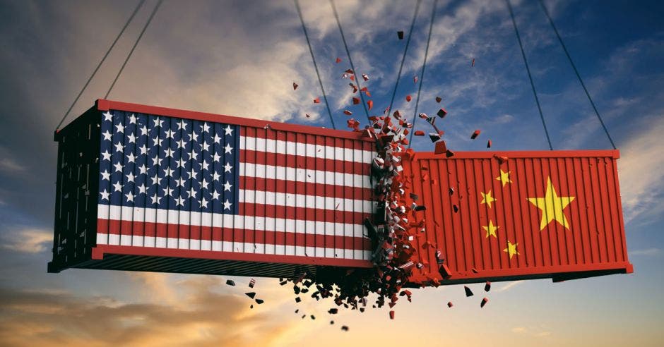 choque entre contenedores de Estados Unidos y China