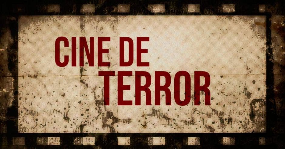 rótulo que dice cine de terror