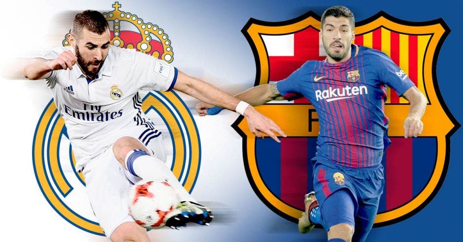 Karim Benzema y Luis Suárez serán las figuras en ataque del Madrid y Barcelona.