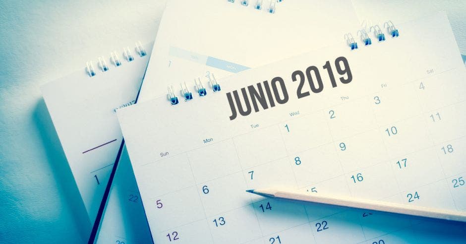 Calendario de junio 2019