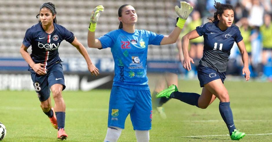 Shirley Cruz, Daniela Solera y Raquel Rodríguez ganaron importantes títulos antes que cualquier otro futbolista. Archivo/La República