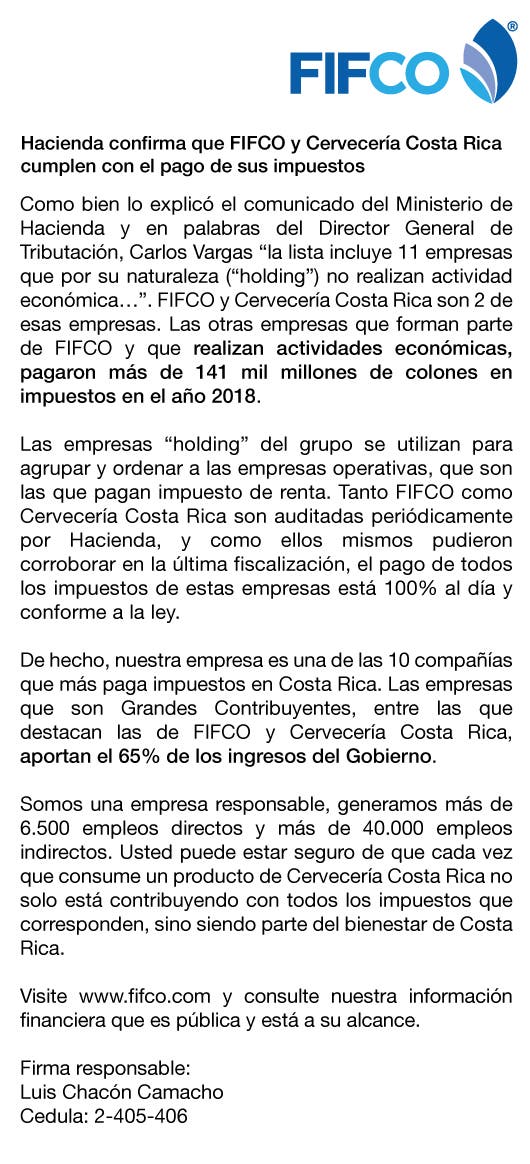 Fifco grandes contribuyentes