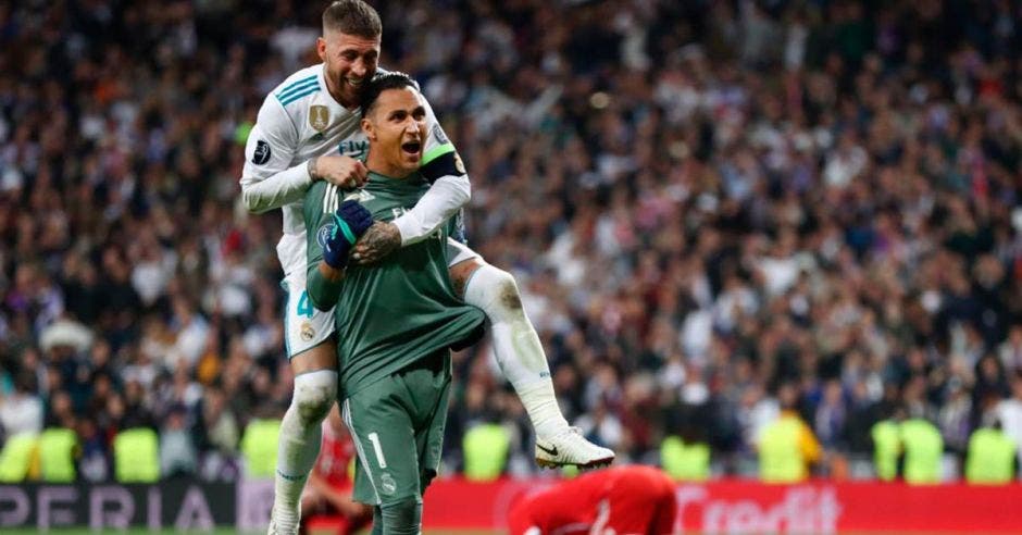 Keylor Navas obtuvo el tricampeonato de la Champions con el Real Madrid y Luka Modric se dejó todos los premios personales. Archivo/La República