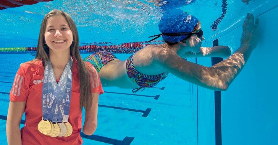 Camila Haase realizó una destacada participación en los Juegos Paracentroamericanos donde obtuvo cuatro medallas de oro. Cortesía/La República