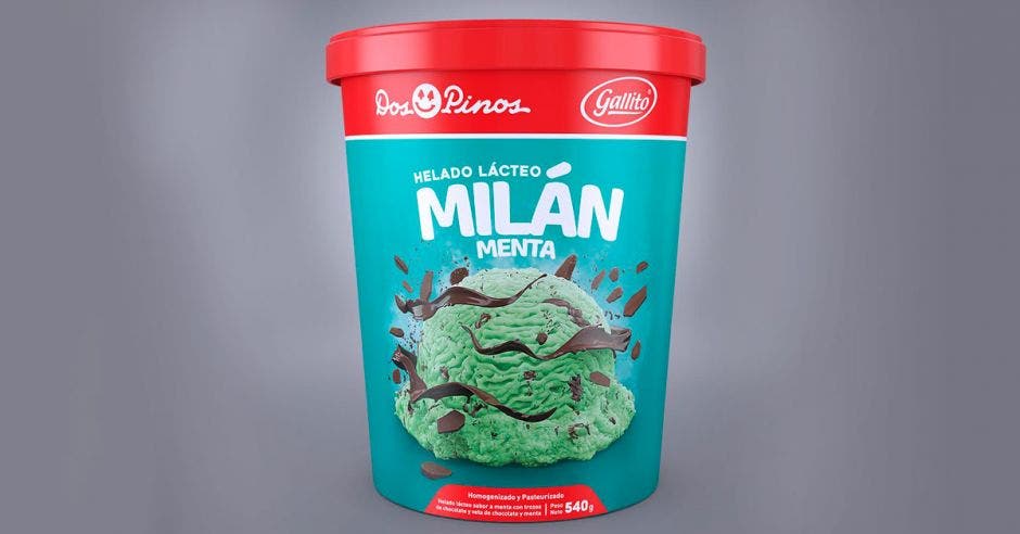 Helado de Milán de Menta es lo nuevo de Dos Pinos y Gallito para sus clientes.