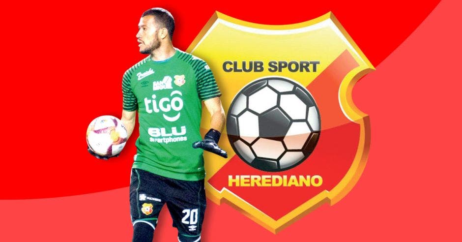 Daniel Cambronero, portero del Herediano recibió siete goles en dos partidos, tres en San Carlos y cuatro en Atlanta, desmoronamiento de su zona de retaguardia. CSH/La República