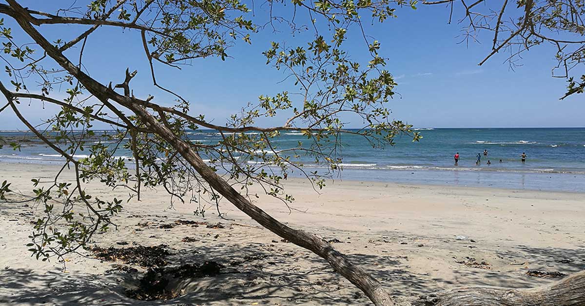 playa de arena blanca