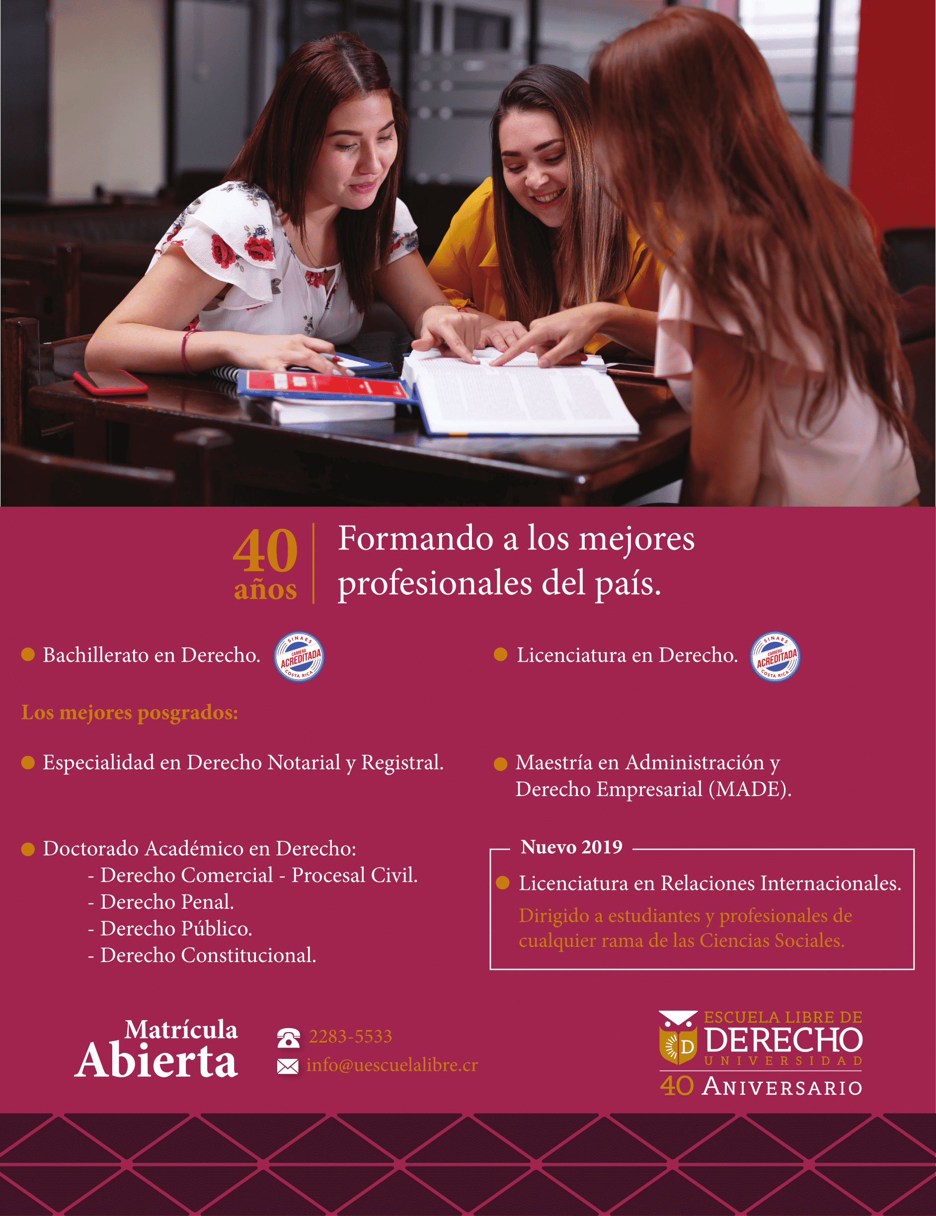 Le interesa estudiar Derecho?