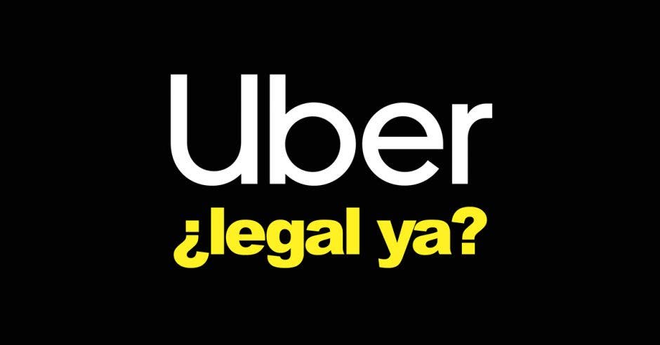 Una imagen que dice Uber legal ya