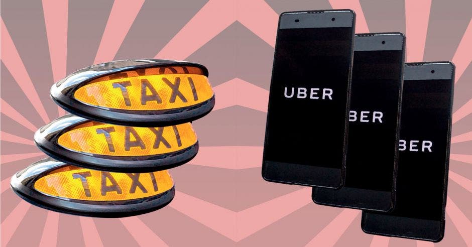 Uber versus taxis