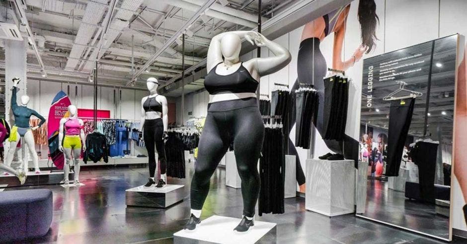 Los maniquíes son conocidos por sus esbeltas figuras que exponen la ropa dentro de una tienda, hasta ahora. Nike/La República