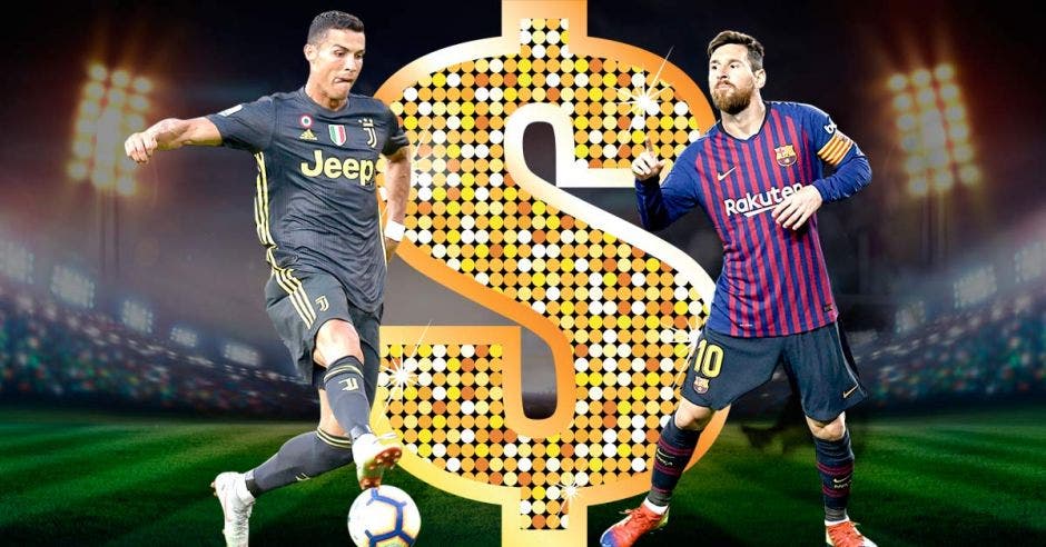 Messi y CR7 son máquina de hacer dinero. Xinhua/La República