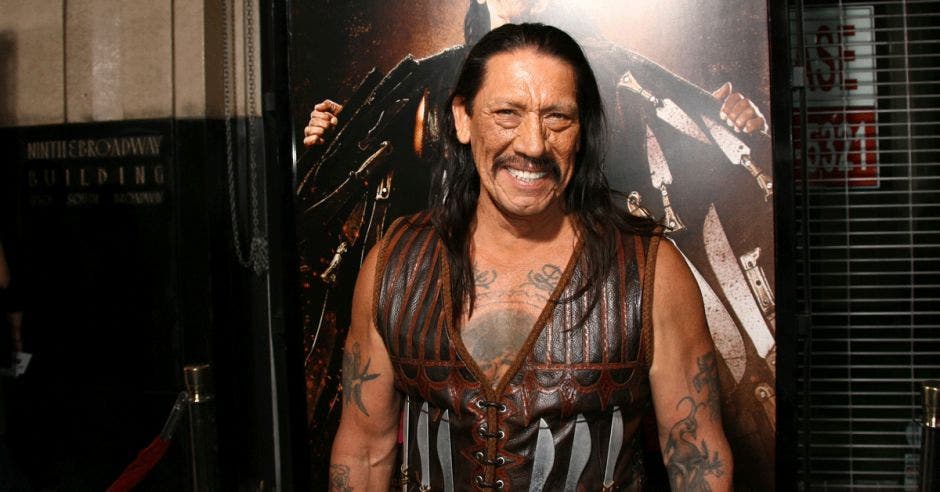 Danny Trejo vestido de Machete