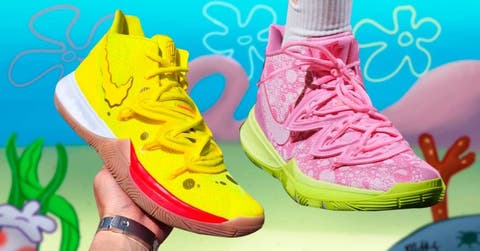 Práctico psicología Iniciativa Nike presentó zapatillas inspiradas en personajes de Bob Esponja