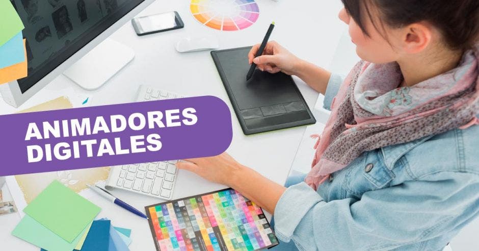 Animadores digitales, diseño, mujeres