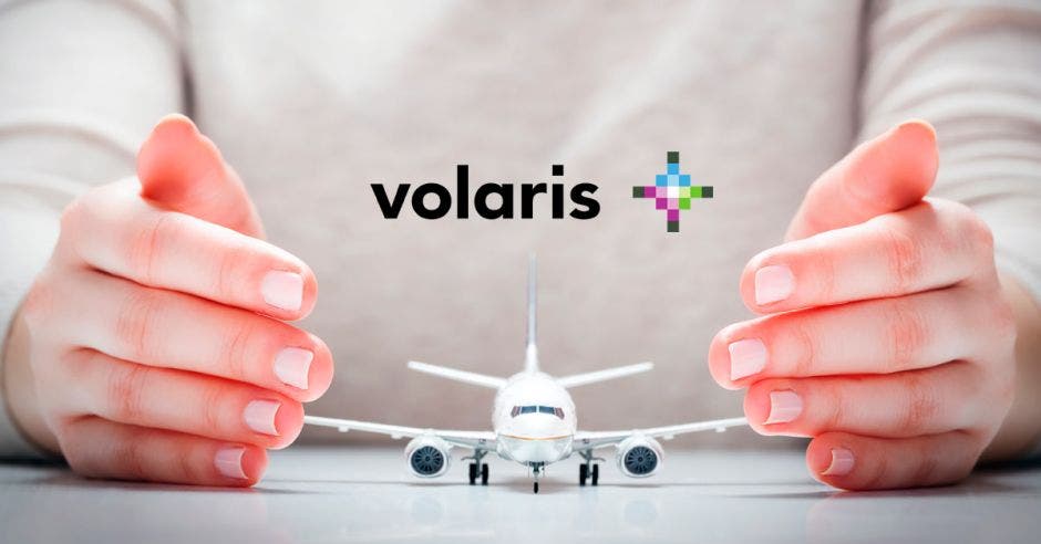 avion blanco, logo de Volaris