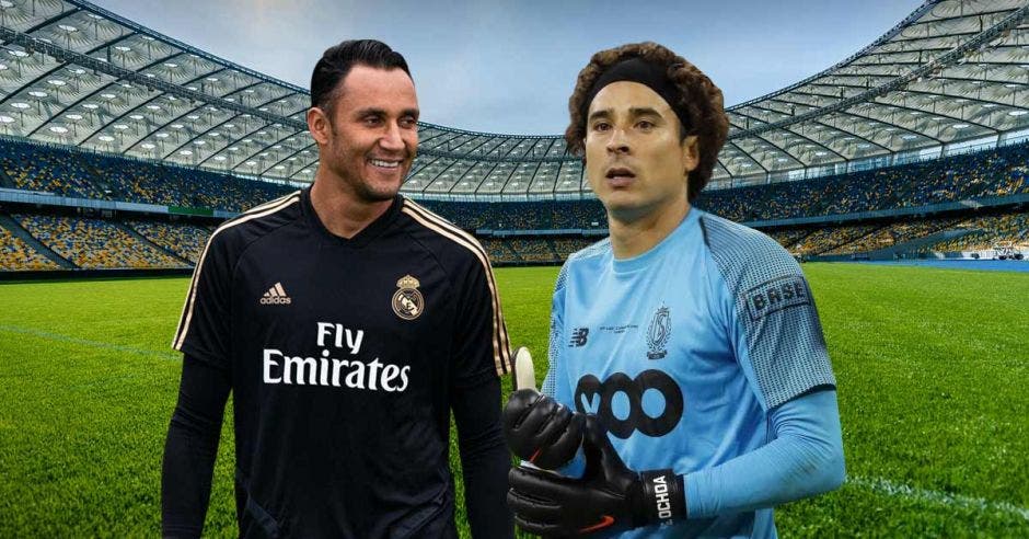 keylor navas y memo ochoa en cancha