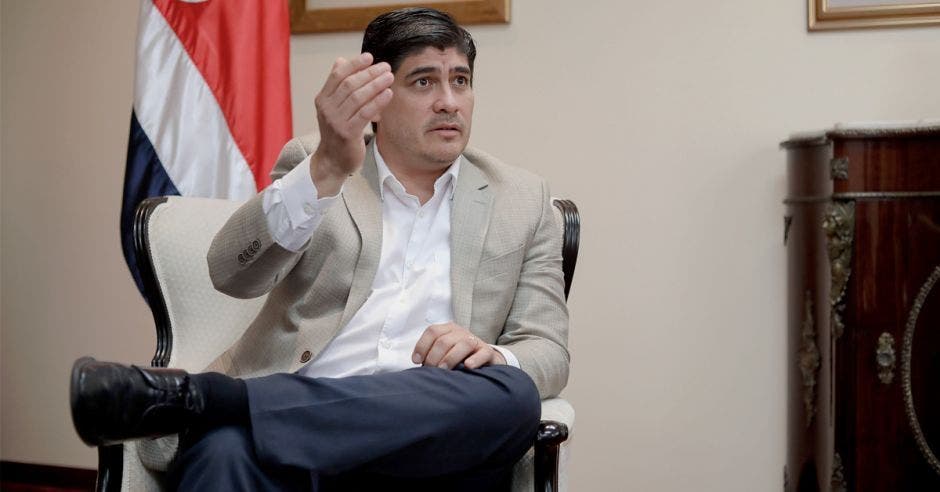 Carlos Alvarado, presidente de la República. Archivo/La República