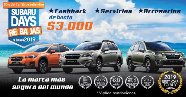 Subaru days rebajas