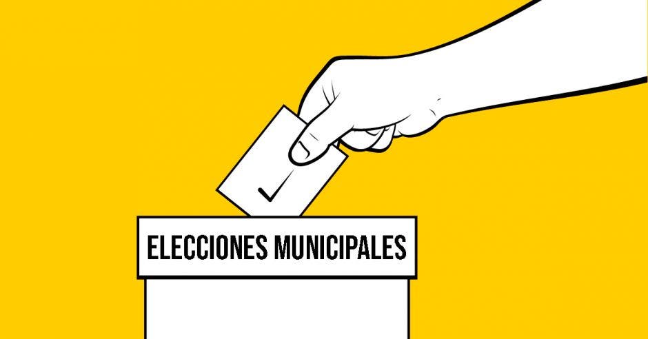 Elecciones municipales, mano, votación