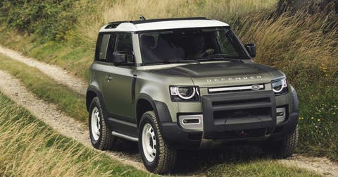 carro defender verde