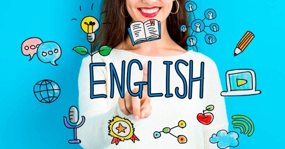 Una mujer y la palabra English