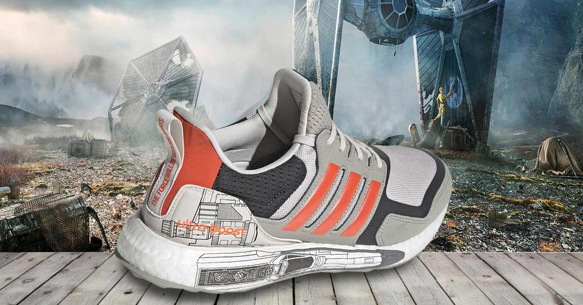 extraño de acuerdo a Centímetro Adidas y Star Wars unen fuerzas para crear colección de zapatillas