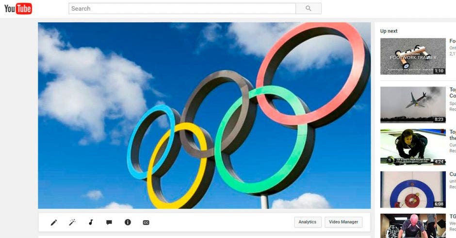 youtube y juegos olimpicos logo