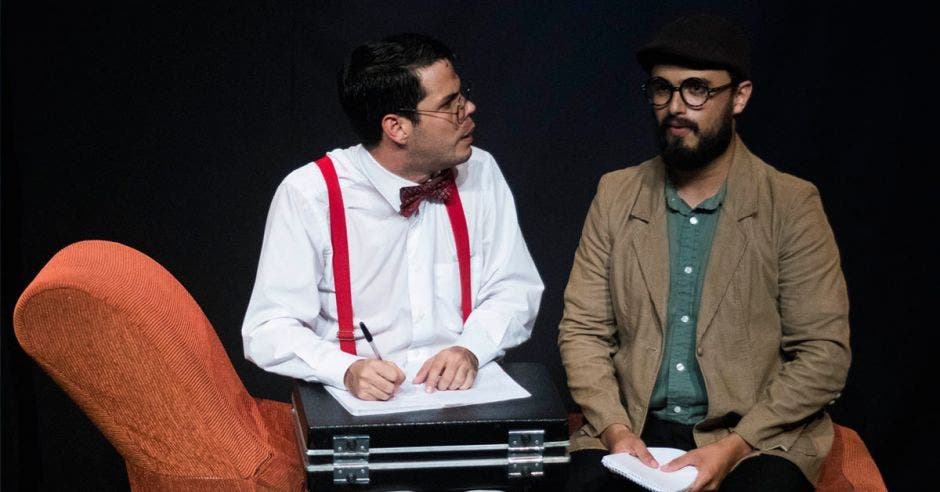 El elenco lo forman los jóvenes artistas Manuel Martín y Melvin Jiménez. Cortesía Teatro Espressivo/La República