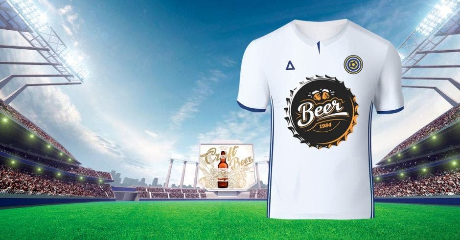 estadio camisa cerveza