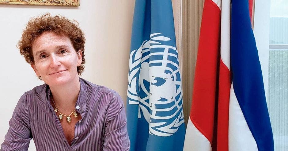 Alice Shackelford, coordinadora residente del Sistema de las Naciones Unidas. Cortesía ONU Costa Rica, aclaró que se trata de posiciones individuales y no la organización/La República