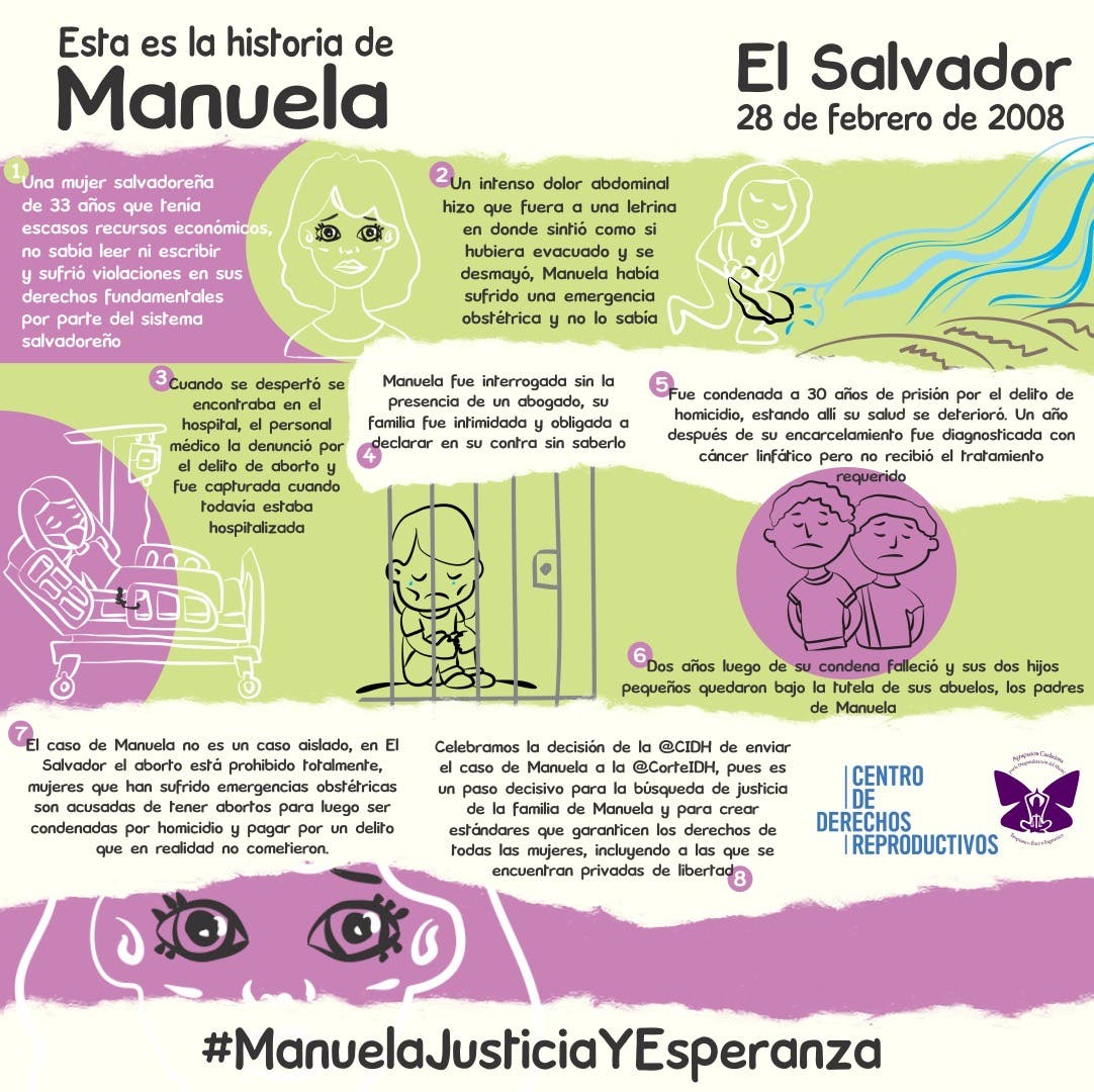 Infografía del caso de Manuela