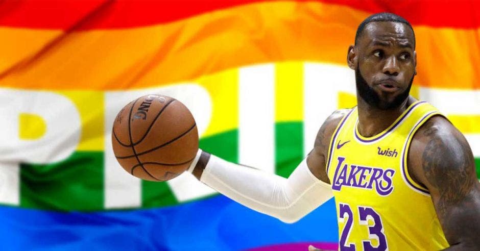 LEBRON JAMES Y BANDERA GAY