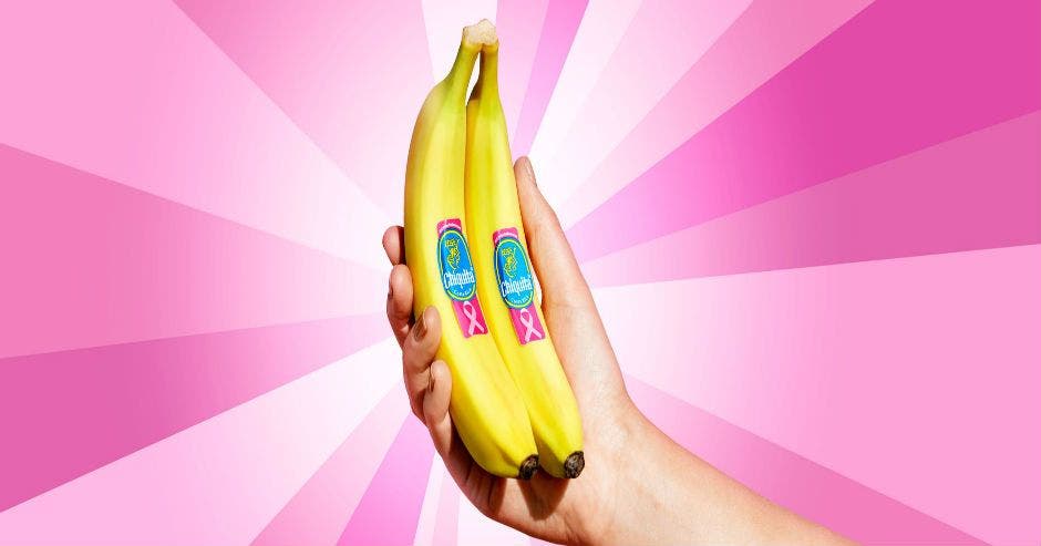 banano, cáncer de mama, chiquita, lazo rosa